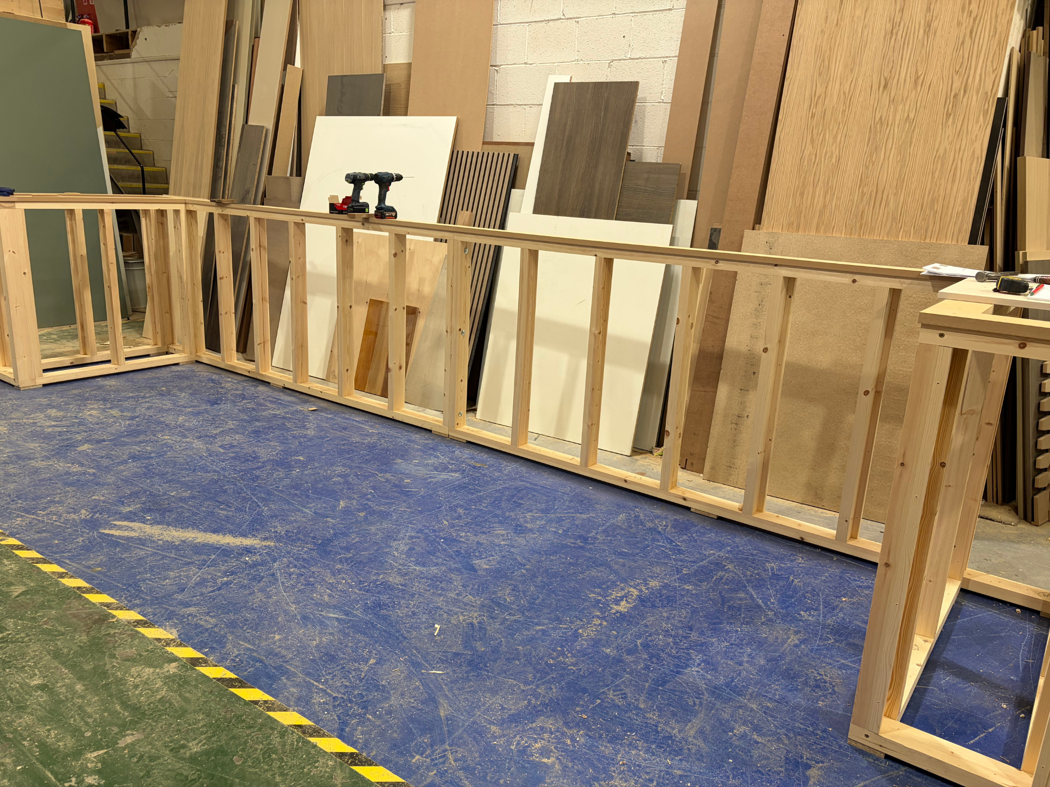 Bespoke timber joinery being manufactured in the Oakley Bespoke workshop